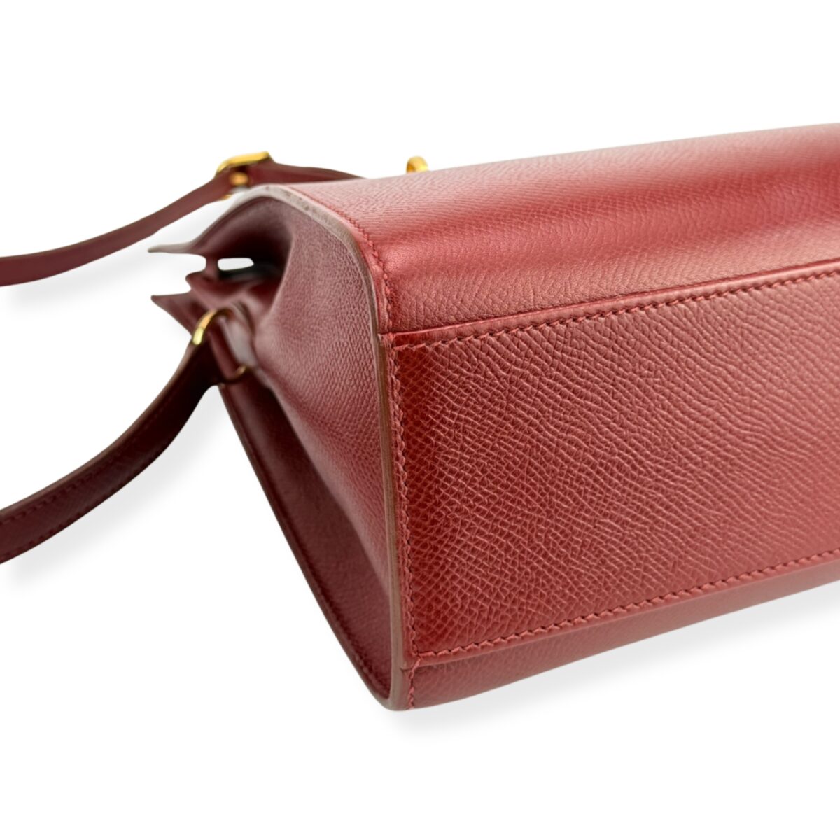 hermes | 酒紅色ep皮小款kelly sport