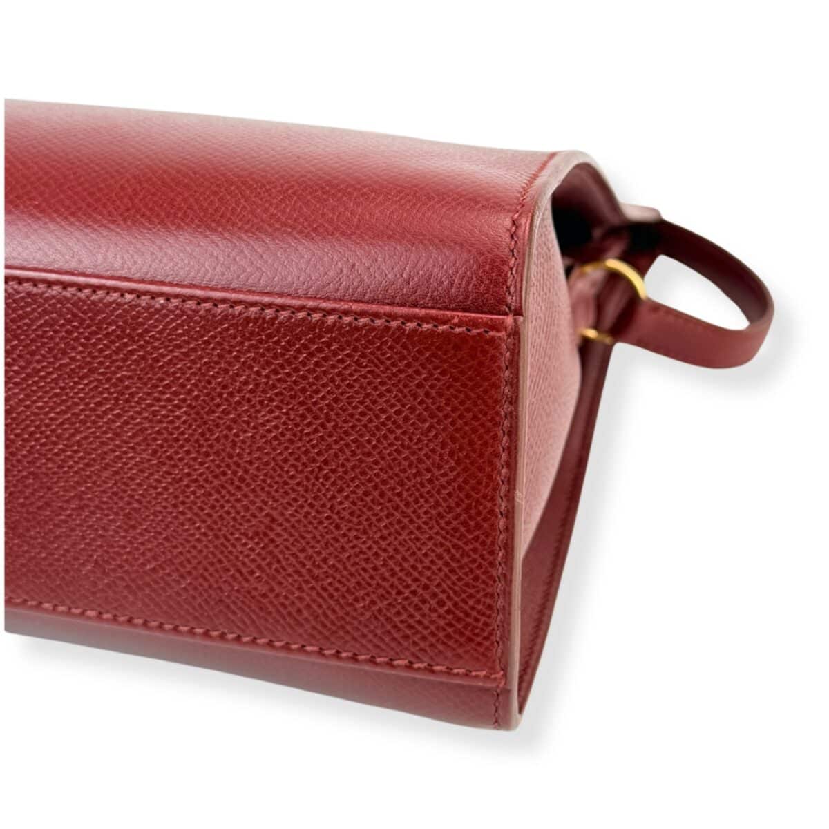 hermes | 酒紅色ep皮小款kelly sport