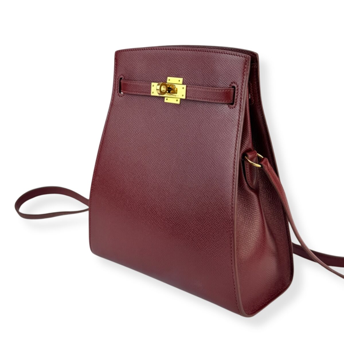 hermes | 酒紅色ep皮小款kelly sport
