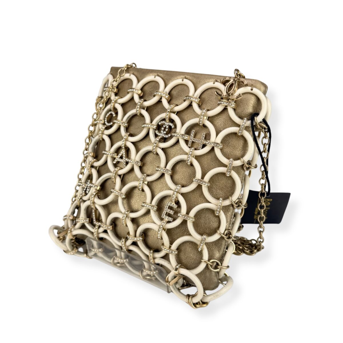 chanel | 香檳金壓克力圈手袋 斜背包